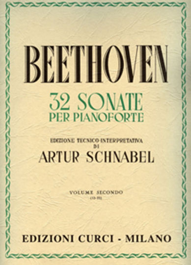 Curci L.v.beethoven - 32 Sonate Per Pianoforte Ii (schnabel) Παρτιτούρα για Πιάνο