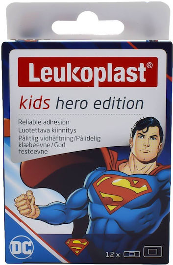 Leukoplast Kids Hero Edition Παιδικά Αυτοκόλλητα Επιθέματα Superman 12τμχ