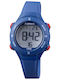 Xonix Kinder-Digitaluhr mit Kautschuk/Plastikarmband Blau