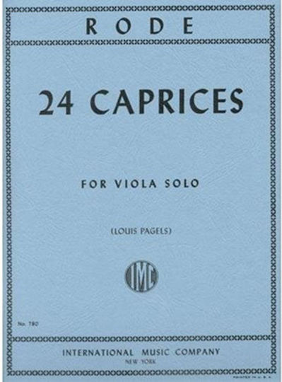 Idiotiki Ekdosi Rode - 24 Caprices Imc790 für Viola / Streichinstrumente