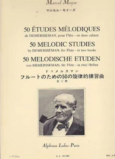 Alphonse Leduc Moyse - 50 Etudes Melodiques Op.4 Vol .1 Sheet Music for Wind Instruments