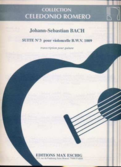 Max Eschig Bach J.s. - Suite N. 3 Pour Violoncelle (bwv за Китара / Струнни инструменти