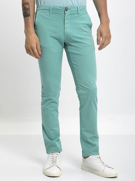 Chinos Winfield Slim Fit în turcoaz