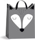 interDRUK Friends Paper Bag for Gift Blue 26x13x32cm.