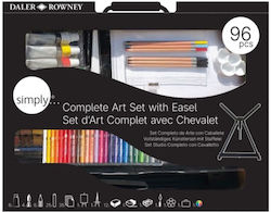Daler Rowney Complete Art Σετ Ζωγραφικής σε Βαλιτσάκι 96τμχ