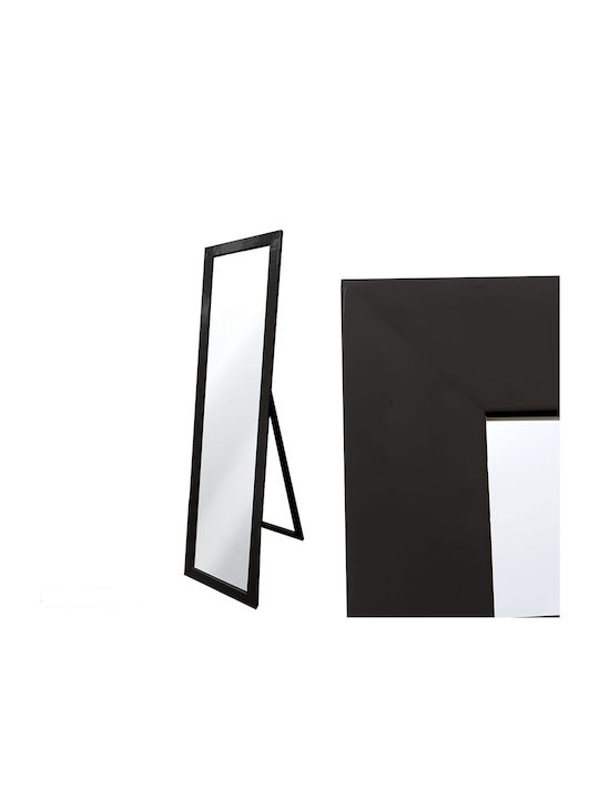 General Trade Oglindă De Podea Cu Cadru Din Lemn Negru 158x38cm