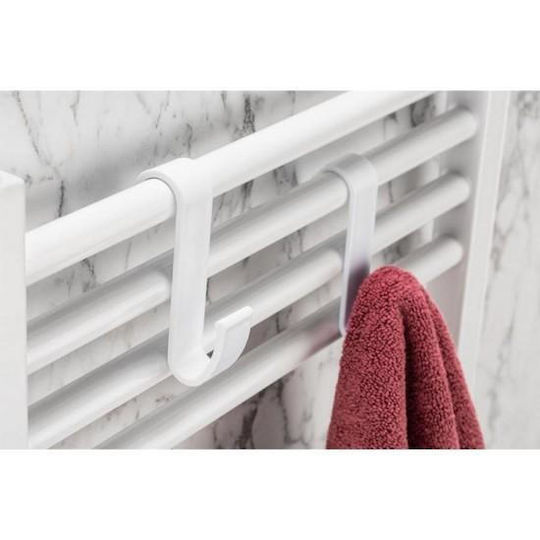 Max Home AY00000771 Κρεμαστράκια Φορετά Πλαστικά Λευκά 4τμχ