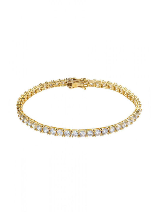 Kritsimis Bracelet Riviera made of Gold 14K with Zircon