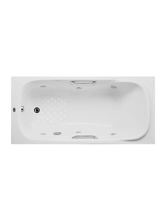 Acrilan Μπανιέρα Ακρυλική με Υδρομασάζ 170x75cm