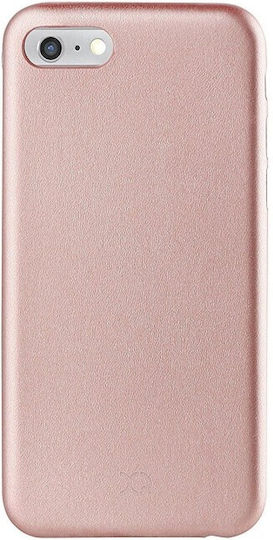 Xqisit Overmold iPlate Back Cover Ροζ Χρυσό (iPhone SE 2022/2020)