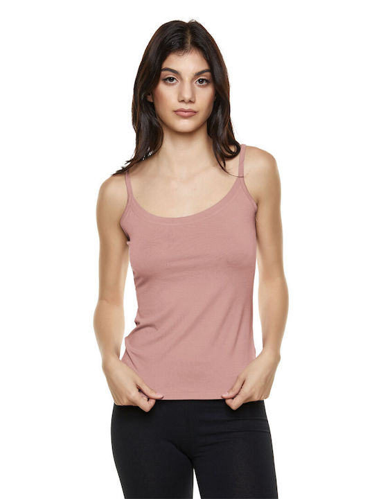 Bodymove Women's Summer Blouse with Straps Pink
