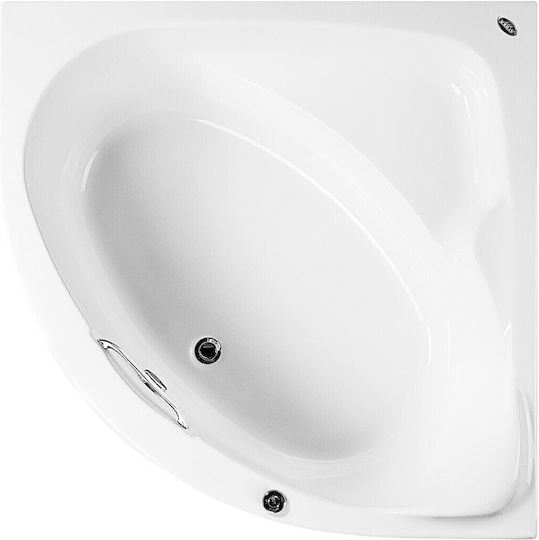Acrilan Σαντορίνη Γωνιακή Μπανιέρα Ακρυλική 130x130cm
