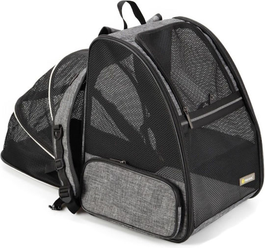 Animal Dog Carrying Black Backpack for 6kg Pets L40xW28xH28cm