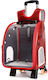 4 Dog/Cat Carrying Red Trolley for 8kg Pets L33xW27xH42cm
