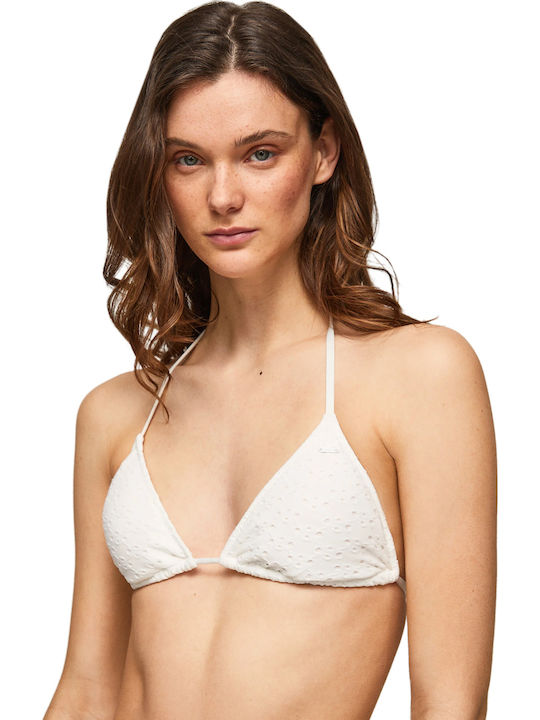 Pepe Jeans Mimi Bikini Τριγωνάκι Λευκό