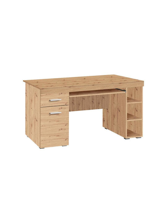 Birou Alfa din Lemn Maro 145x65.5x75.5cm