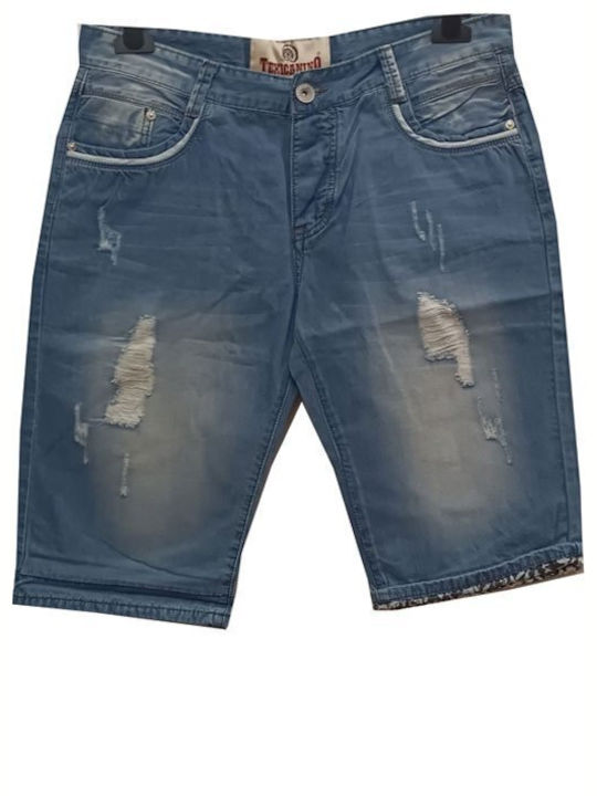 Bermudashorts Baumwolljeans 6 blau