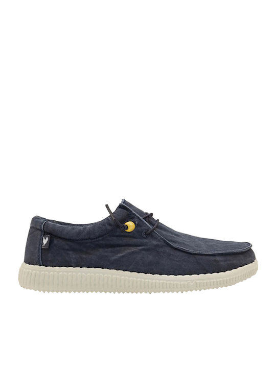 Pitas Ανδρικά Μοκασίνια Washed Blue