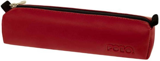 Polo Roll Cord Κασετίνα Βαρελάκι Κόκκινη