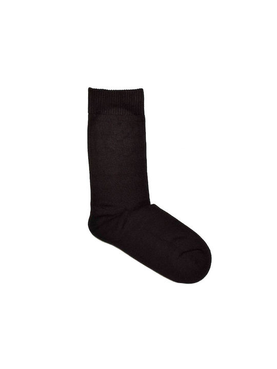 Ekmen Men's Solid Color Socks Brown