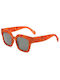 Vans Women's Sunglasses with Orange Plastic Frame and Green Lens VN0A7PQZ96O