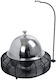 Espiel Metallic Fondue Pot with Tea Light Black 50x50x42cm