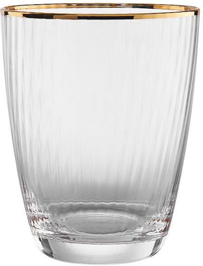 Butlers Glas Cocktail/Trinken / Wasser aus Glas in Gold Farbe 300ml
