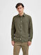 Selected Men's Shirt Long Sleeve Khaki