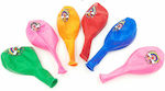 Set of 6 Balloons Latex Multicolour Rainbow