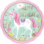 Balloon Foil Round Pink 45cm