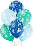 Set 6 Ballons Latex Blau 30cm