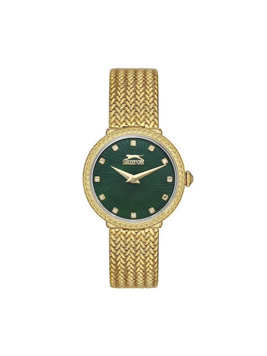 Slazenger Watch with Gold Metal Bracelet