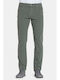 Trousers Elastic in Regular Fit Green