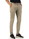 Trousers Cargo Elastic in Tapered Line Khaki