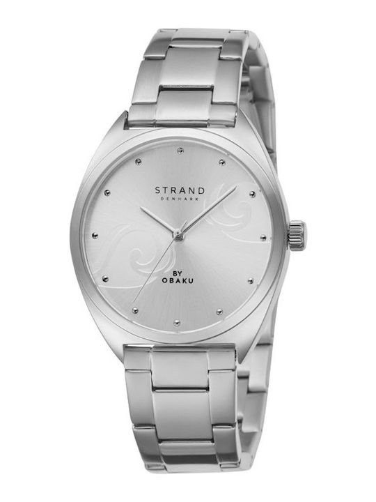 Strand by Obaku Women's Watch with Silver Metal Bracelet