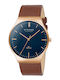 Strand by Obaku Women's Watch with Brown Metal Bracelet