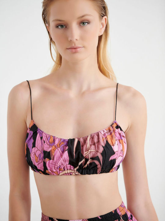 SugarFree Women's Summer Crop Top with Straps Multicolour