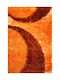 Sprintzio Orange-Red Teppich Rechteckig Synthetisch,Polyester/Cotton/Leather Orange