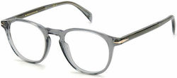 David Beckham Acetate Grey Frame DB 1018 FT3