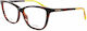 Max & Co Plastic Eyeglass Frame Butterfly Brown...