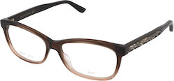 Jimmy Choo Women's Acetate Prescription Eyeglass Frames Brown JC239 6OX