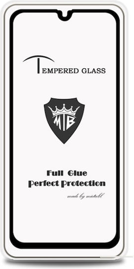 Vollkleber Vollflächig gehärtetes Glas Schwarz (Galaxy A40)