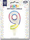 Rainbow Geburtstagskerze Nummer "9" Bunt 6828-9C