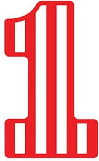 Creative Converting Birthday Candle Number "1" in Red Color 105684