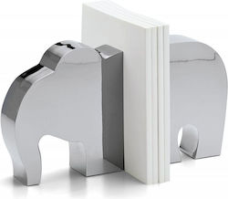 Metal Bookend in Silver Color