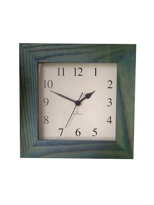 Etoile Wall Clock Wooden Green Ø24cm