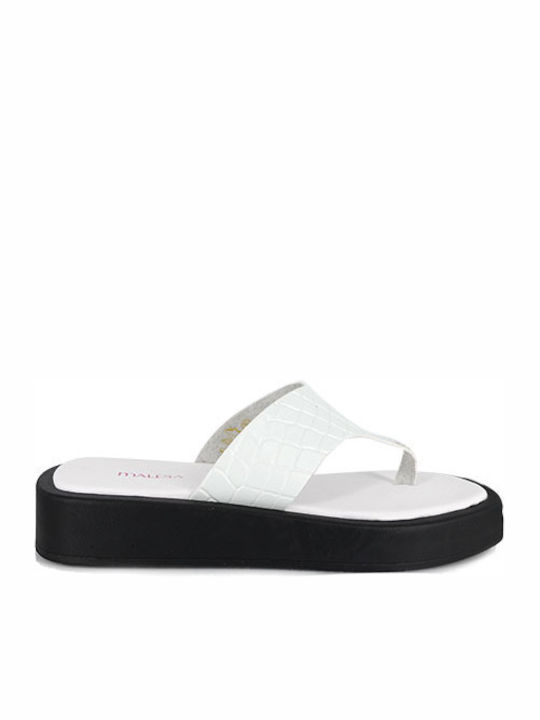 Malesa Flatforms Women's Sandals White