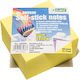 Direct Action Sticky Note Pads in Cube 400 Sheets Yellow 7.6x7.6pcs
