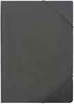 Elastic File Folder with Rubber Band for A4 Sheets Black