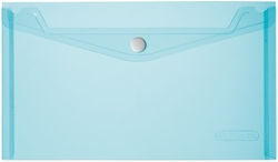 Herlitz Transparent File Folder with Blue Button 6 Pieces